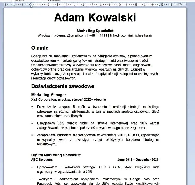CV w PDF czy Word? Wybierz format przyjazny dla ATS