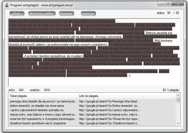 Jak wrzucić pracę do antyplagiatu krok po kroku