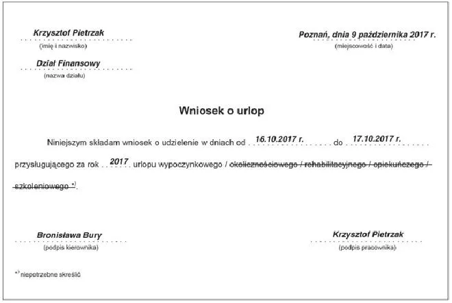Umowa o pracę: ile wolnego przysługuje pracownikowi?