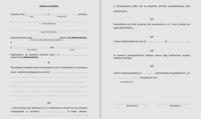 Umowa zlecenie jako umowa cywilnoprawna — co to oznacza dla ciebie?
