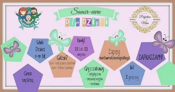 Zabawa z savoir vivre: kreatywne karty pracy dla dzieci