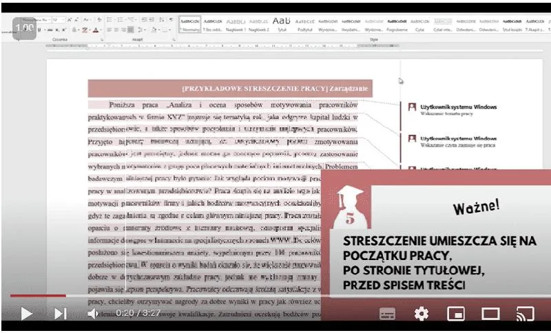 Błędy w pisaniu streszczenia