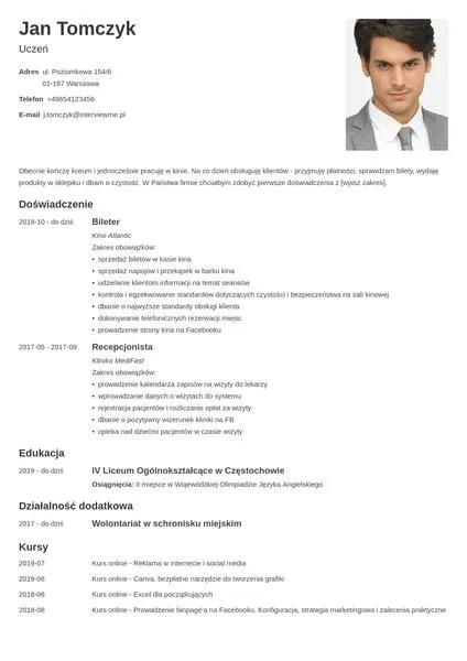 Brak doświadczenia w CV