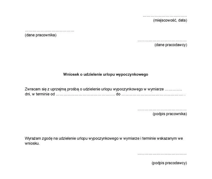 Dni urlopu