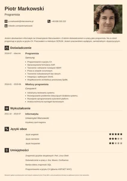 Elementy CV w 2026 roku
