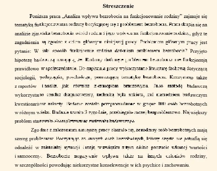 Jak napisać streszczenie pracy