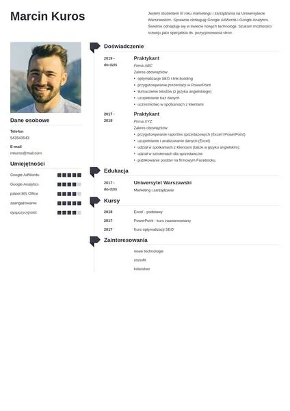 Jak wpisać staż w CV