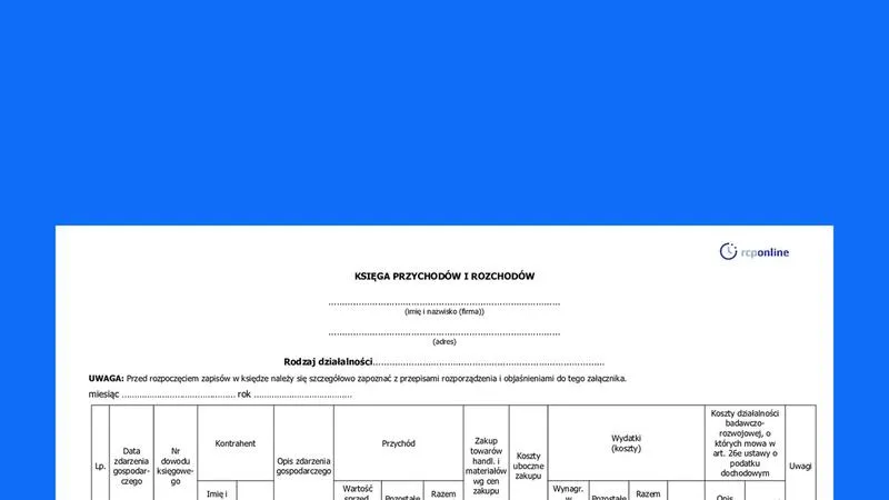 Karta przychodów pracownika