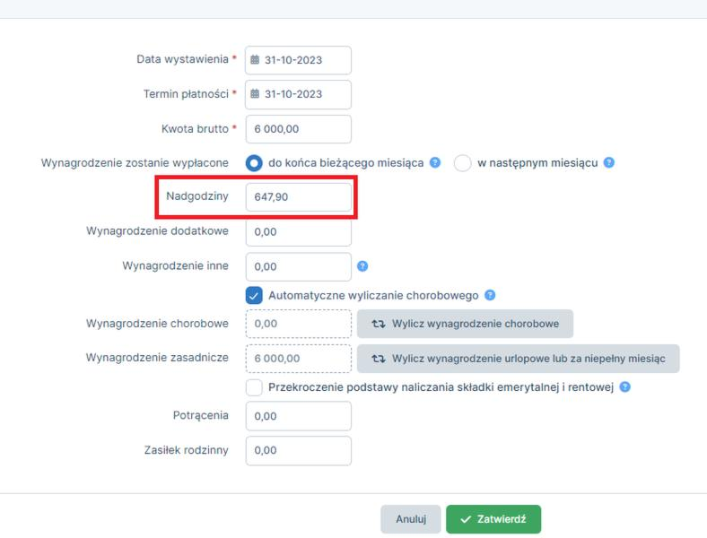Nadgodziny w 2026 roku