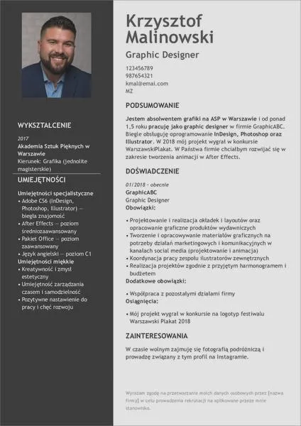 Nowoczesne formatowanie CV