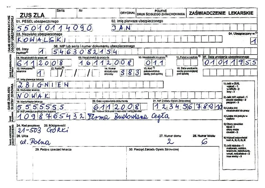 Obowiązki pracownika