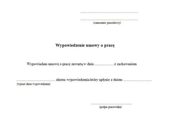 Okres wypowiedzenia umowy