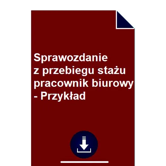 Organizacja sprawozdania