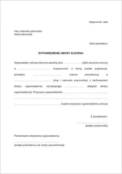 Prawa i obowiązki umowy zlecenia