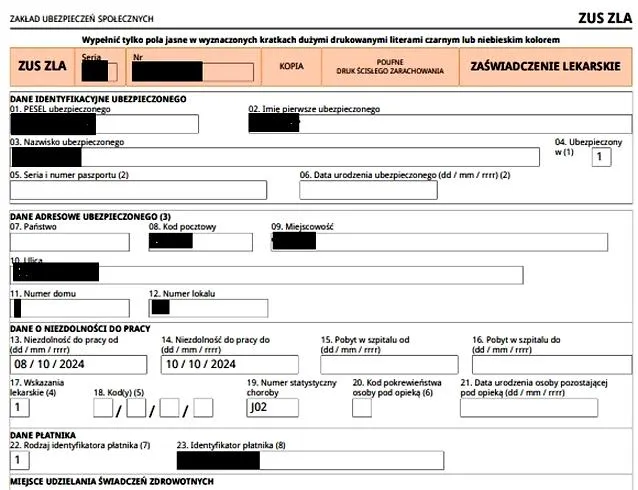 Proces uzyskania zwolnienia lekarskiego