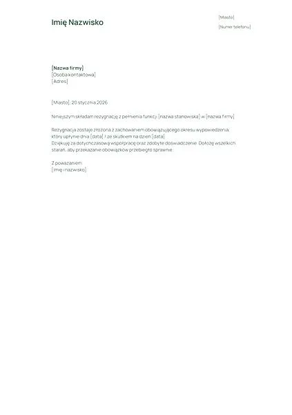 Profesjonalne wypowiedzenia