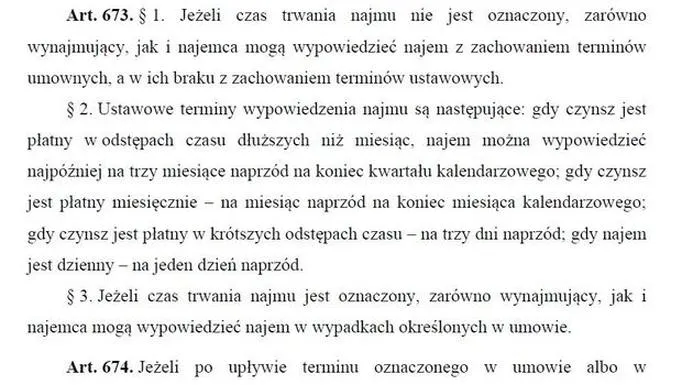 Przepisy prawne najmu