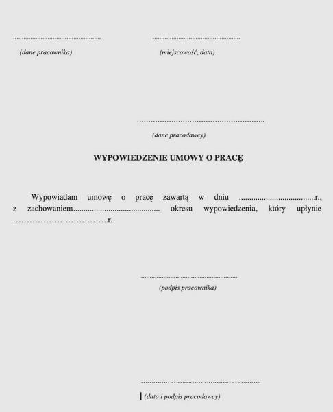 Przyczyny wypowiedzenia umowy