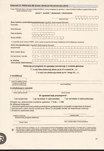 Przygotowanie do egzaminu