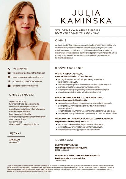 Sekcje w CV
