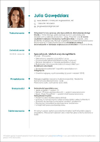 Skuteczne CV