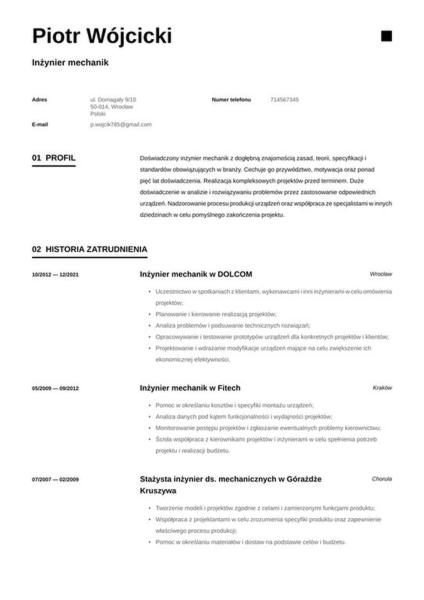 Słowa kluczowe w CV