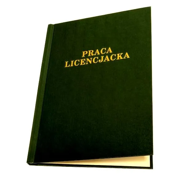 Strona tytułowa pracy licencjackiej