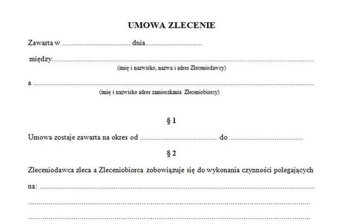 Umowa zlecenie a renta