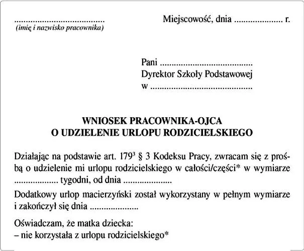 Urlop rodzicielski 2026