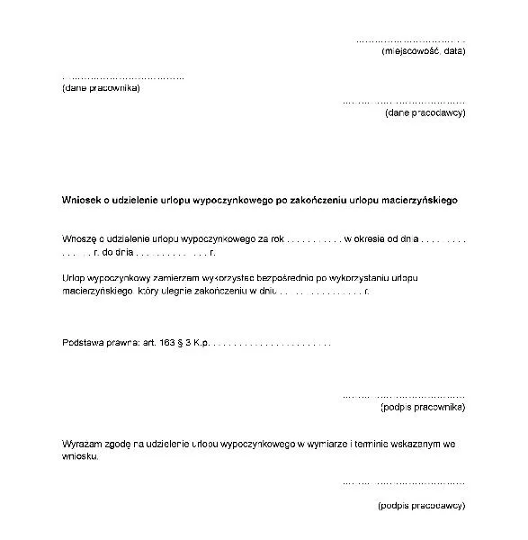 Urlop wypoczynkowy w Polsce