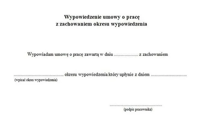 Wręczenie wypowiedzenia