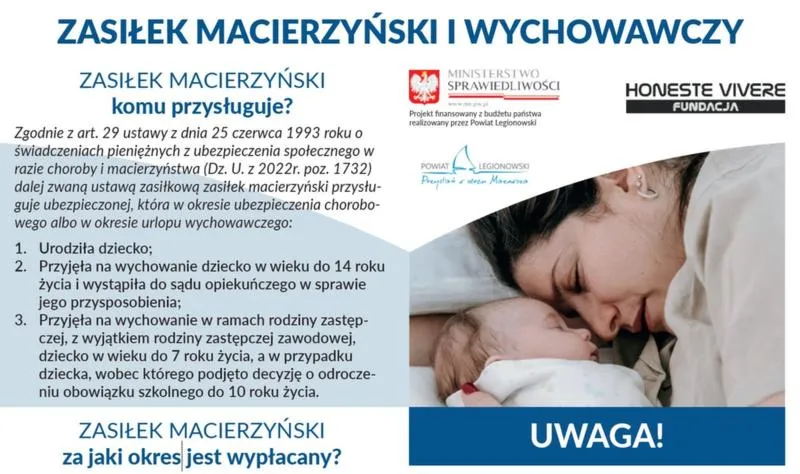 Wypłata zasiłku macierzyńskiego