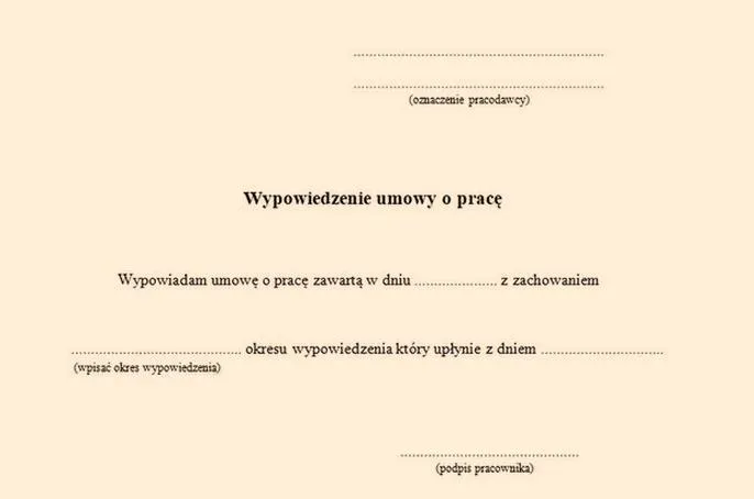 Wypowiedzenie umowy na czas określony
