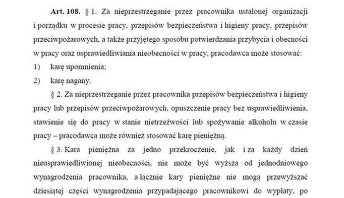 Wypowiedzenie umowy o pracę
