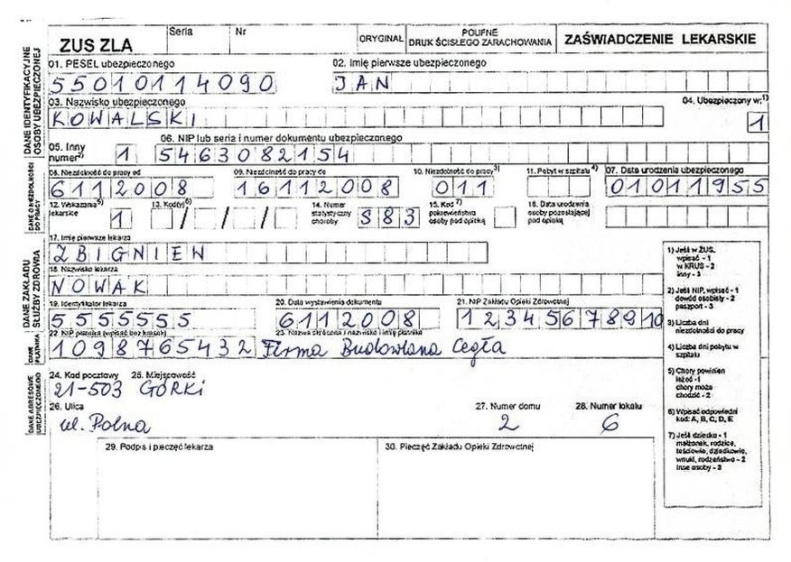 Zasady L4 po pobycie w szpitalu