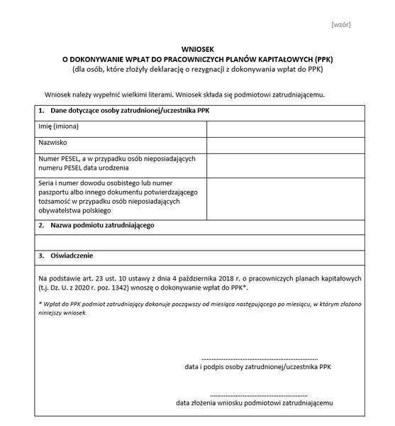 Zasady rezygnacji z PPK