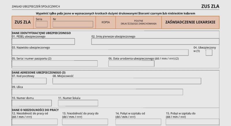 Zasady wystawiania L4