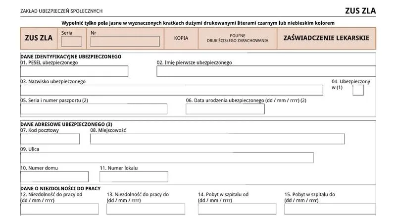 Zwolnienie lekarskie L4